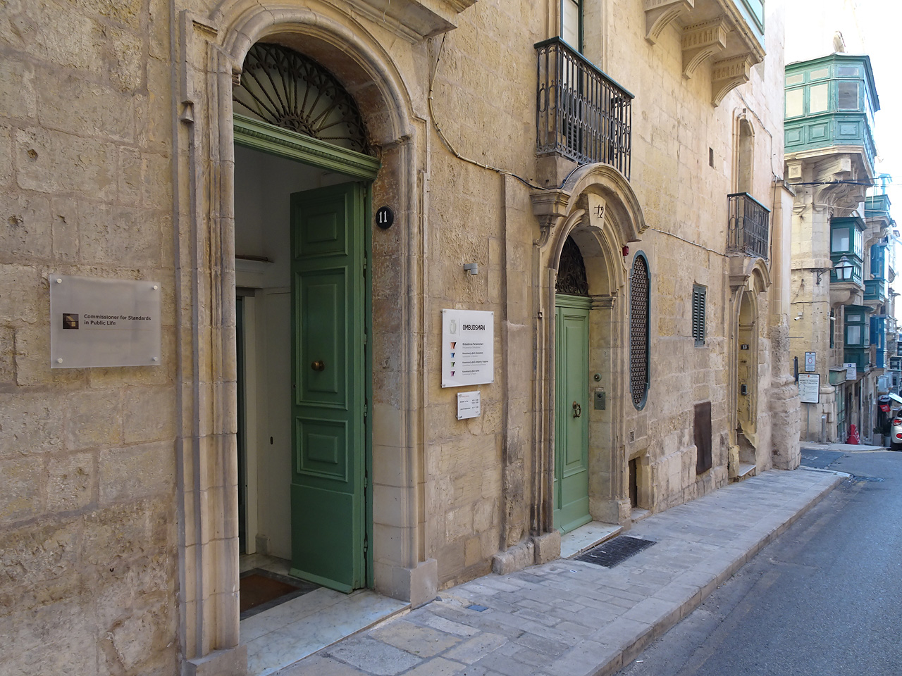 The office of the Standards Commissioner in St Paul Street, Valletta